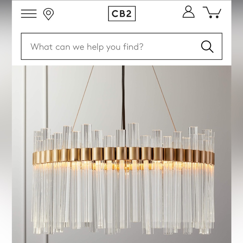 PEGS ONLY cb2 Orion chandelier - replacement crystal glass pegs PEGS ONLY